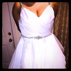 White wedding dress Sotttero and Midgley size 10